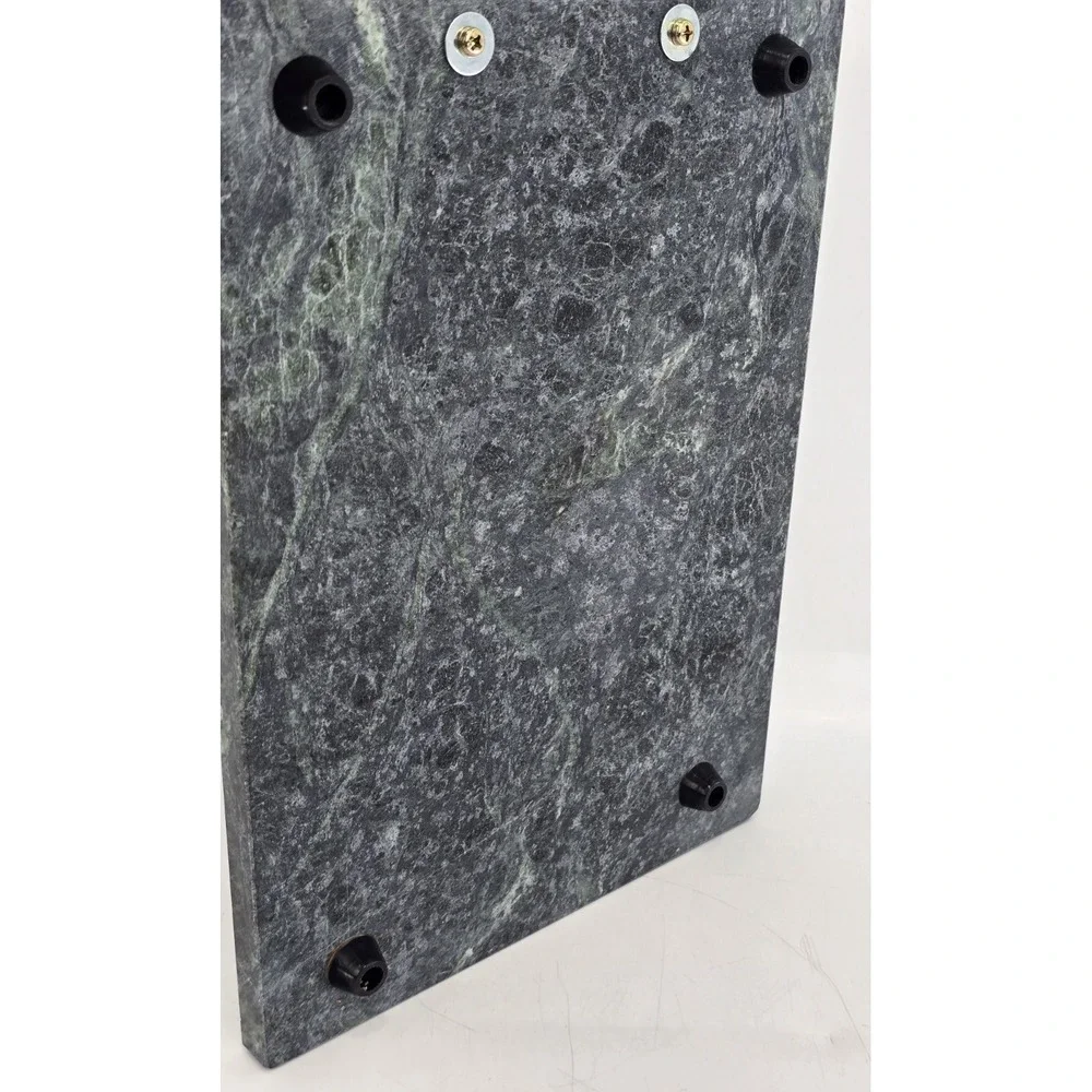 Pier One Imports Green Marble Handle Cheese Knife Set & Matching Cutting Board